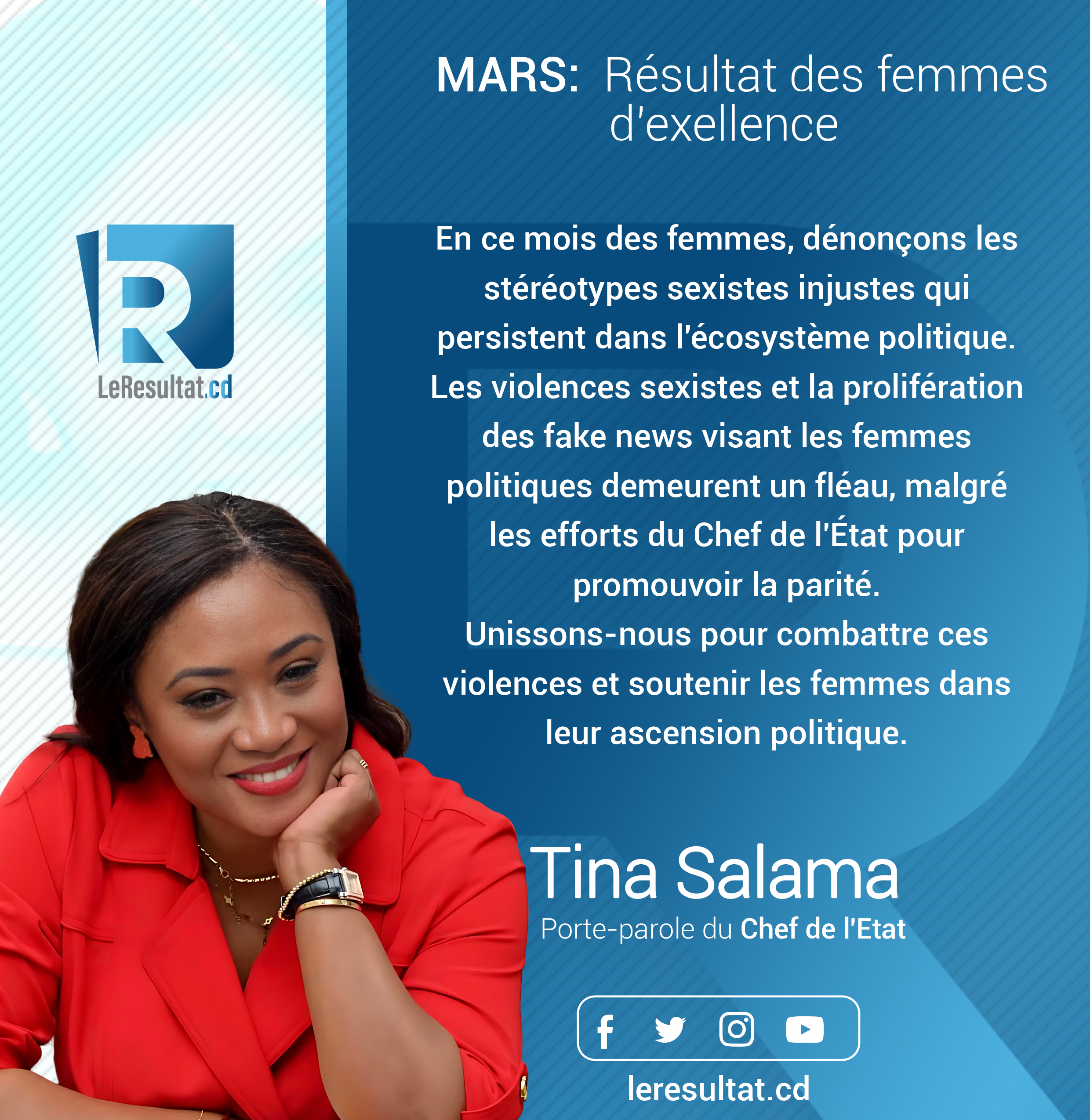 IMG_5305 Résultat des femmes d’excellence: Tina Salama appelle à l'élimination des stéréotypes sexistes dans la politique congolaise